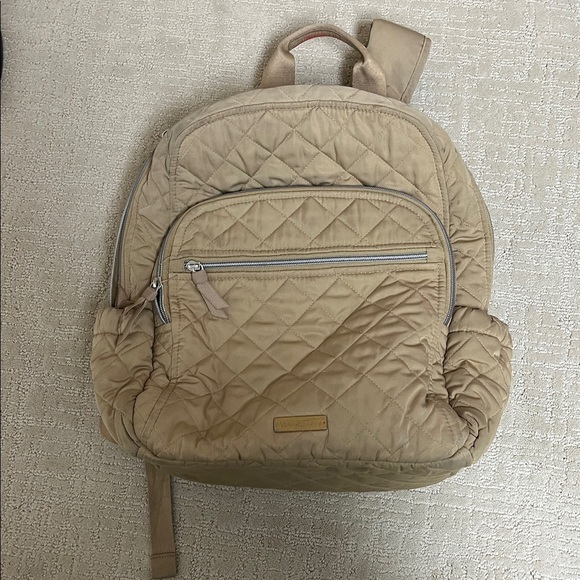 Vera Bradley Handbags - Vera Bradley Beige Quilted backpack